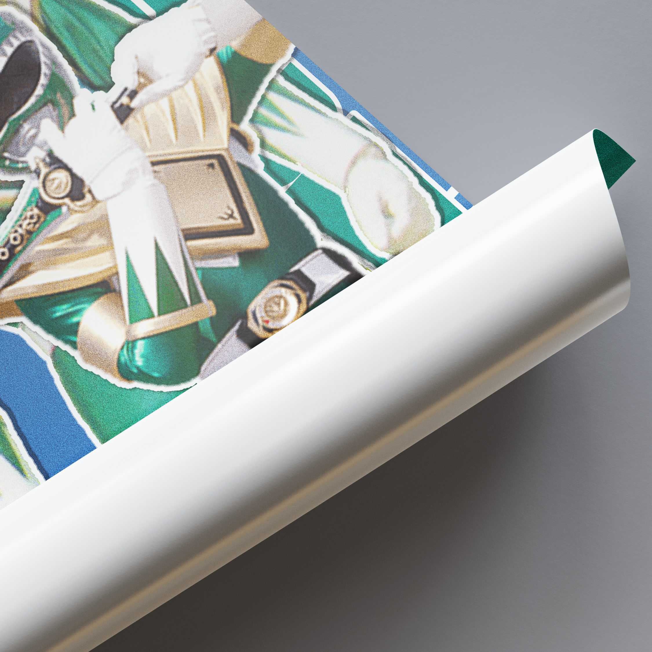Power Rangers Green Ranger Matte Poster – Nostalgic Retro Wall Decor (12x18", 18x24", 24x36")