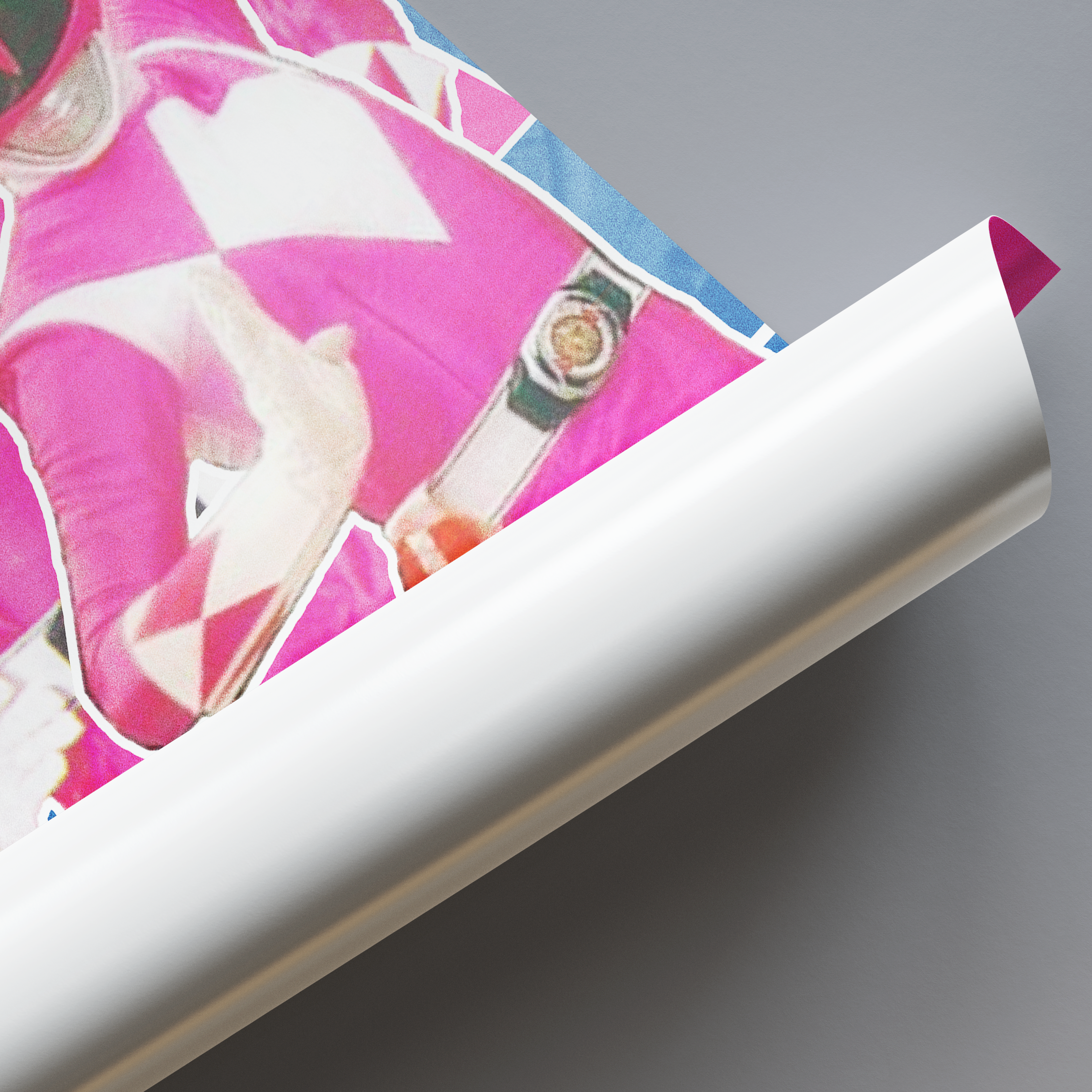 Power Rangers Pink Ranger Matte Poster – Nostalgic Retro Wall Decor (12x18", 18x24", 24x36")