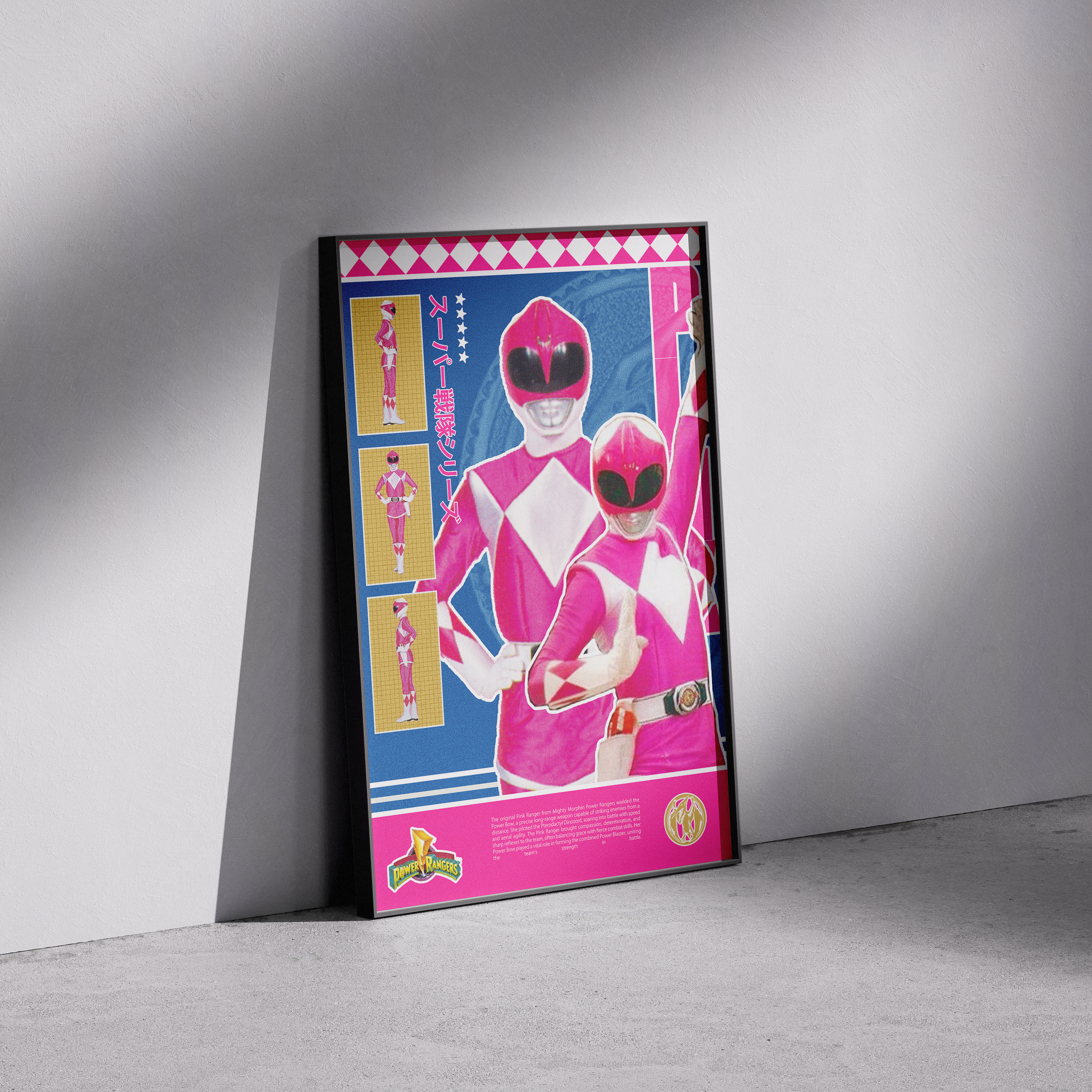 Power Rangers Pink Ranger Matte Poster – Nostalgic Retro Wall Decor (12x18", 18x24", 24x36")