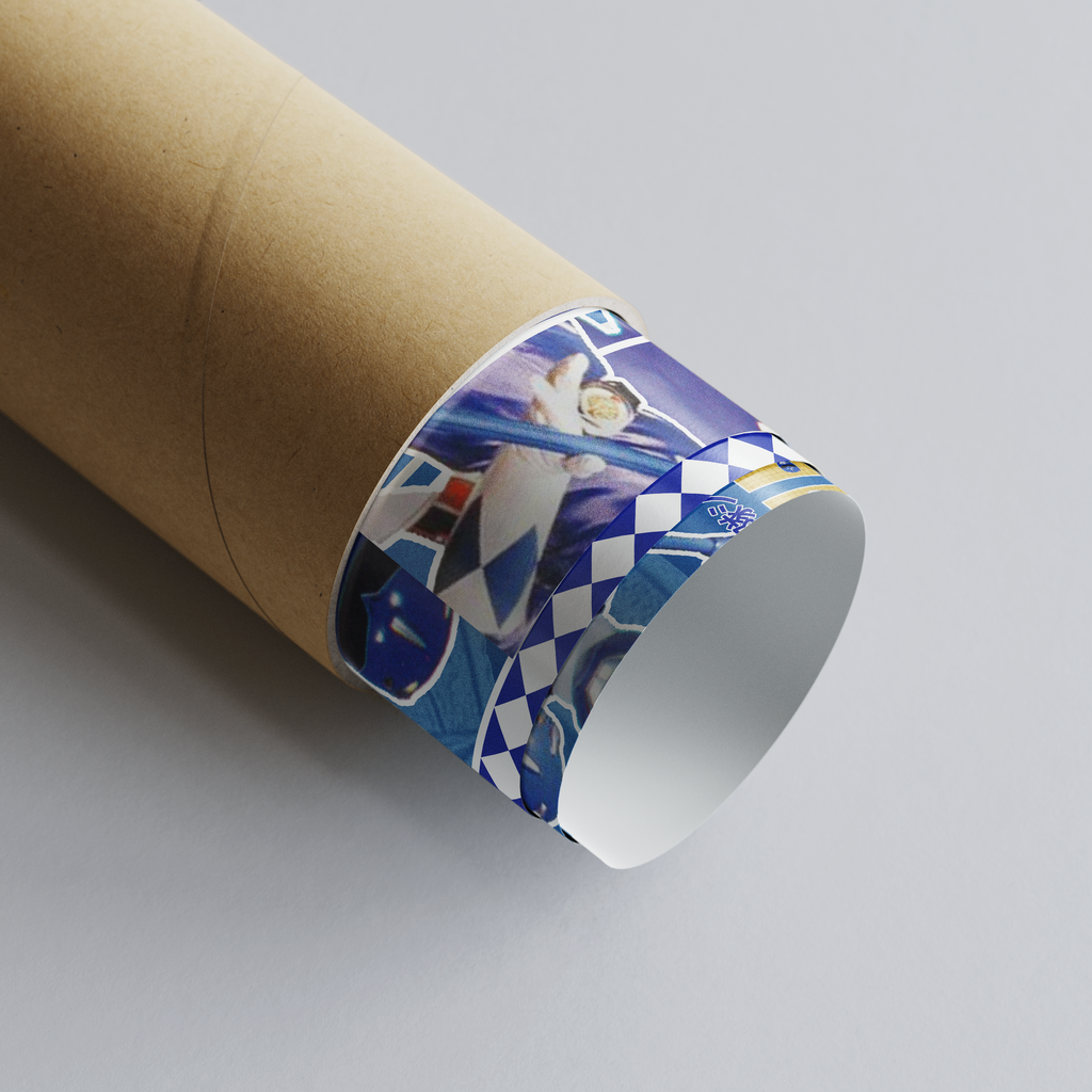 Power Rangers Blue Ranger Matte Poster – Nostalgic Retro Wall Decor (12x18", 18x24", 24x36")