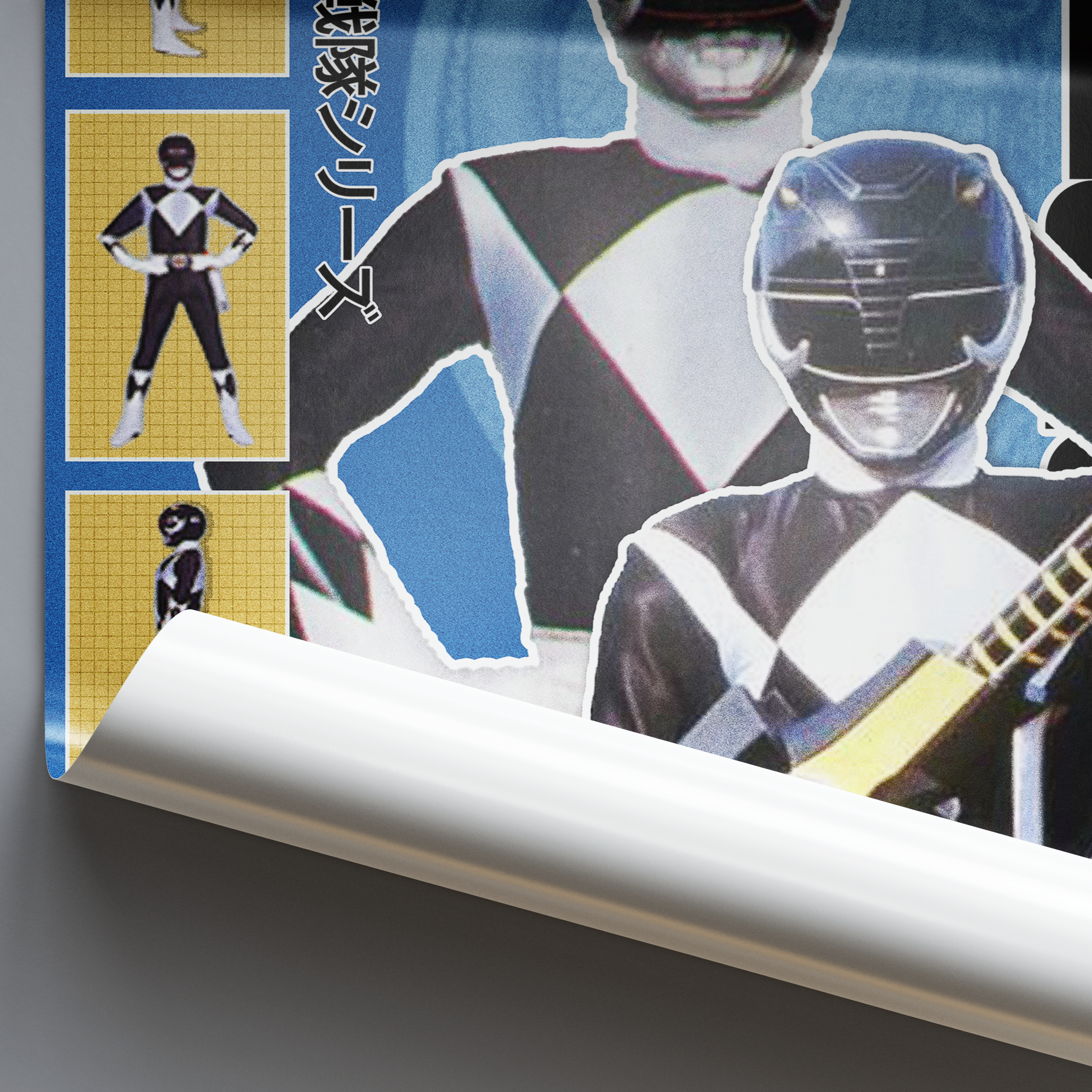 Power Rangers Black Ranger Matte Poster – Nostalgic Retro Wall Decor (12x18", 18x24", 24x36")