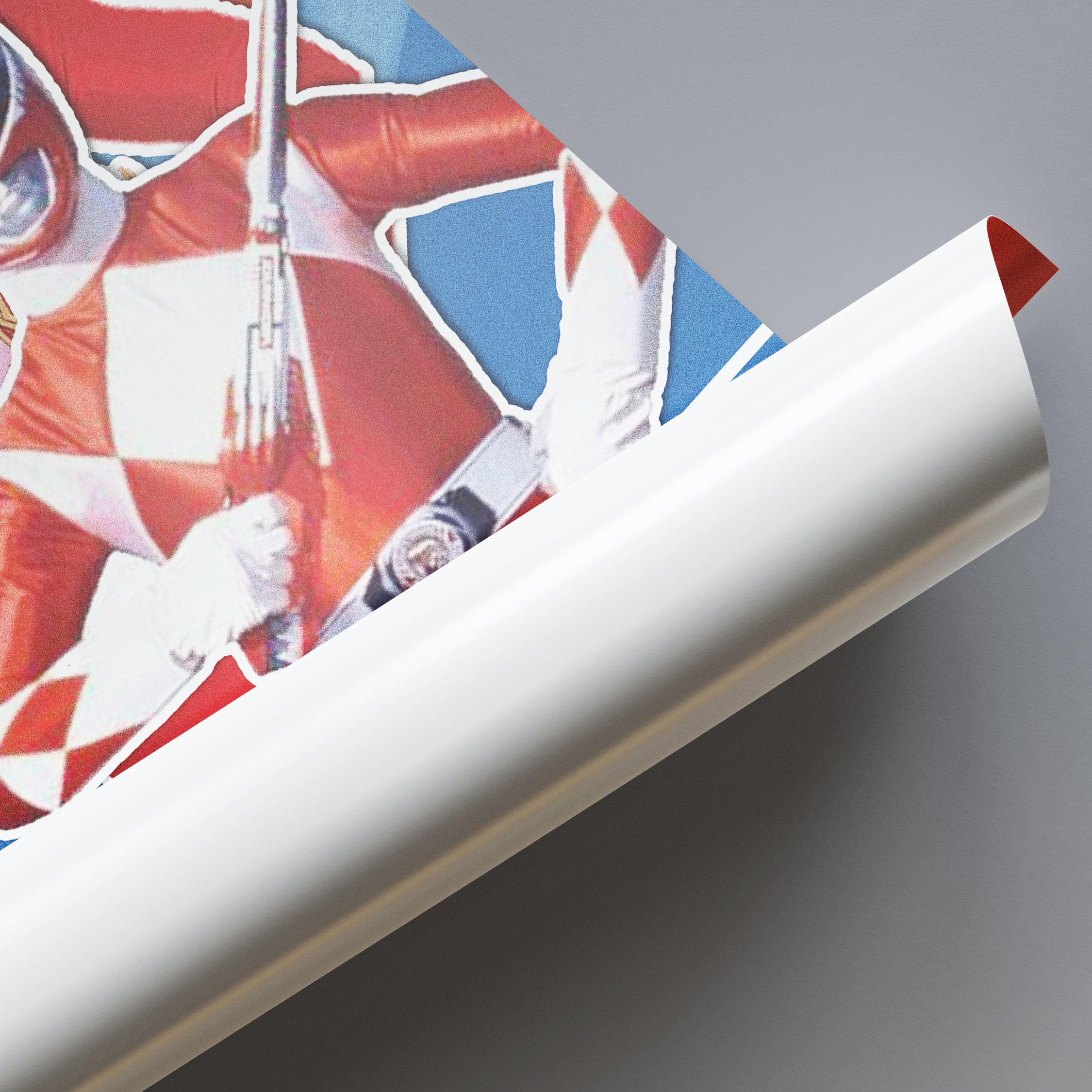 Power Rangers Red Ranger Matte Poster – Nostalgic Retro Wall Decor (12x18", 18x24", 24x36")